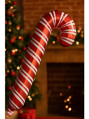 Aesco Yılbaşı Ağacı Süsü Şekerleri Yılbaşı Temalı Hediyeler Folyo Balonu 1 Adet 84-39 cm