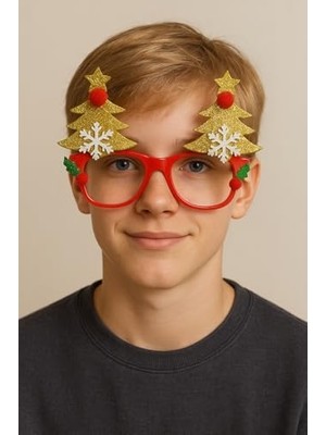 Aesco Yılbaşı Süsü Yılbaşı Gözlüğü Yılbaşı Temalı Hediyeler 2 Çam Ağaçlı