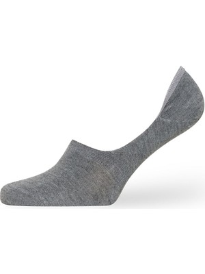 Dündar Erkek Bambu Babet Çorabı - Kaymaz Silikonlu 6’lı Paket Gri