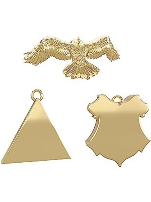 Aesco Keepsake Minyatür Süsleri 2023, Potter Büyücü Dünyası Metal, Mini 3'lü Set, Potter Hayranları Için Hediyeler