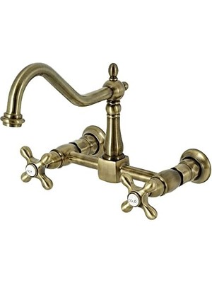 Aesco 8 Inç Duvara Monte Mutfak Bataryası, Antik Pirinç