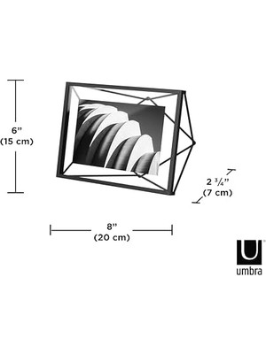 Aesco Prisma Resim Çerçevesi, Metal, Siyah, 10X15