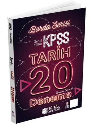 Aesco Kpss Tarih Tamamı Çözümlü 20 Bordo Deneme Sınavı