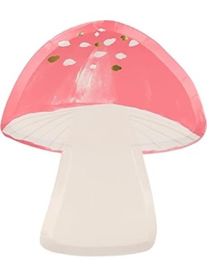 Aesco 215155 Kızı Mantar Tabaklar, Çok Renkli, 8'li