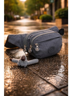 Newish Polo Suya Dayanıklı Bel Çantası Çok Bölmeli Hafif Günlük Kullanım Spor Seyahat Çantası Anahtarlık Hediyeli