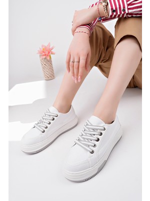 Infinite8 Siyah Kadın Sneaker Günlük Spor Ayakkabı