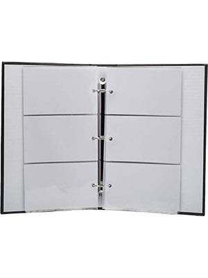 Aesco Albums 3 Halkalı Fotoğraf Albümü, 300 Cepli, 10X15 cm Fotoğraflar Için, Gri