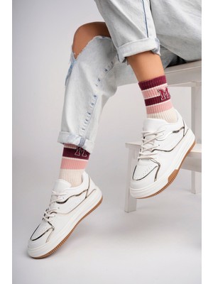 Infinite8 Kadın Günlük Spor Ayakkabı Sneaker Şeritli