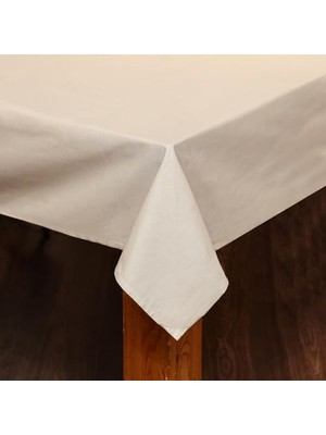 Aesco Ekru Pamuklu Masa Örtüsü (140X180)