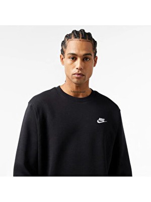Nike Erkek Siyah  Sportswear Club  Sweatshırt BV2662-010