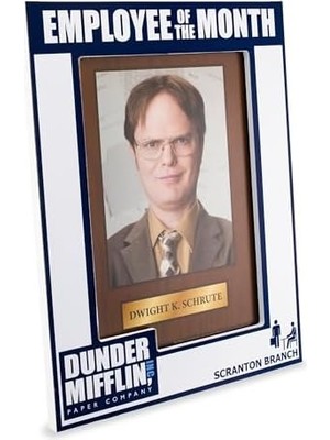 Aesco Silver Buffalo "ayın Ofis Çalışanı 5"" x 7"" Fotoğraf Çerçevesi", Mavi/beyaz