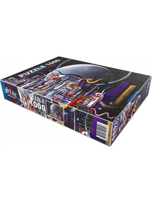 Aesco Star Oyun Ay Şehri 1000 Parça Puzzle