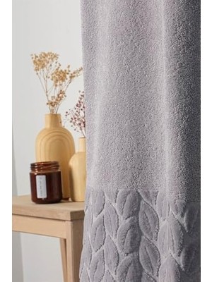 Aesco Favora Hazal Pamuklu Banyo Havlusu 610 gr Gri