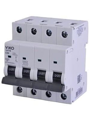 Aesco 10VTB-4C50 Otomatik Sigorta 10KA C Tipi 4 Kutup 50A