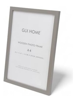 Aesco Ahşap Resim Çerçevesi 4'lü Set Halinde 21 x 29 cm (A-4) Boyutunda