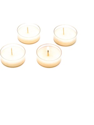 Aesco 4'lü Vanilya Sandal Kokulu Bitkisel Tealight Mum Seti