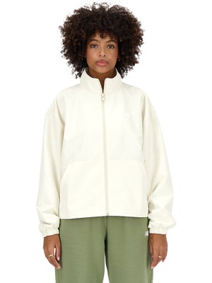 New Balance Woven Kadın Bej Günlük Stil Ceket WJ41500-LIN