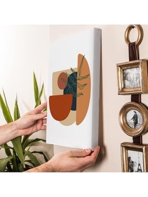 Aesco Retro Çiçek Tasarımlı 30X40 Kanvas Tablo Duvar Tablosu