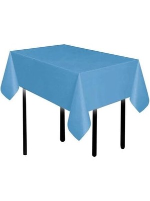 Aesco - Düz Mavi Doğum Günü Masa Örtüsü 137 * 183