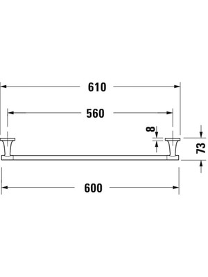 Aesco Starck T Uzun Havluluk 600 mm 0099421000