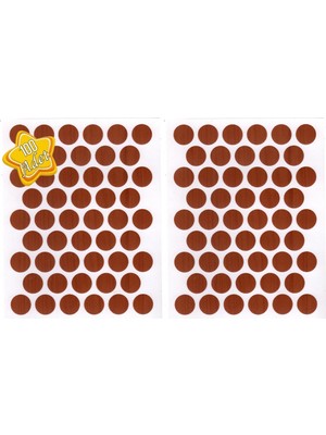 mobilyap 100 Adet - Kiraz Yapışkanlı Yapıştırma Vida Tapası Tıpası 14 mm Vida Kapatıcı Kapağı