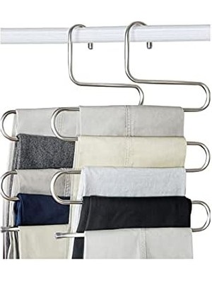 Aesco 5 Katlı Metal Pantolon Eşarp Askısı