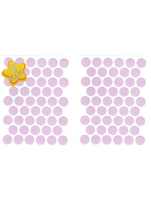 mobilyap 100 Adet - Lila Yapışkanlı Yapıştırma Vida Tapası Tıpası 14 mm Vida Kapatıcı Kapağı