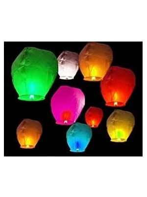 Aesco Gece Gökyüzü Dilek Feneri Dilek Balonu Büyük Uçan Romantik 3 Adet