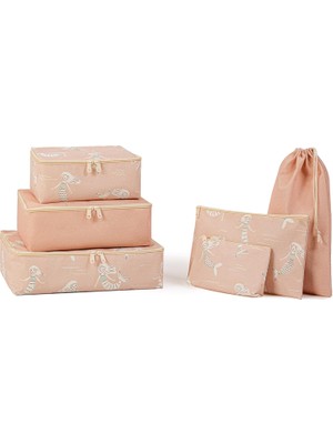 Aesco 6'lı Çocuk Odası Deniz Kızı Bavul Içi Düzenleyici Set