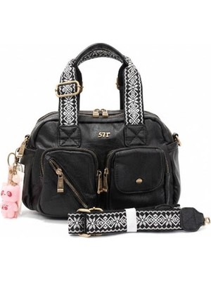 571 Collections Ithal Yıkama Deri Omuz Çantası