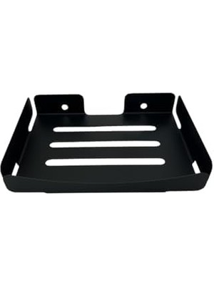 Aesco Kendinden Yapışkanlı ve Vidalı Sabunluk Mat Siyah