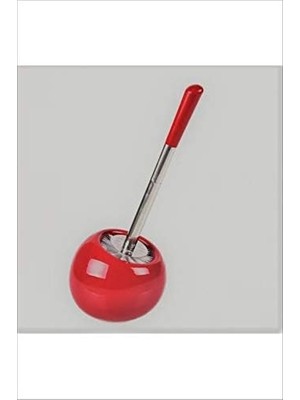 Aesco Fame Kitchen Porselen Hazneli Klozet Fırçası - Kırmızı