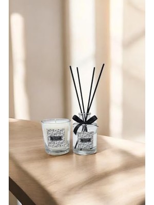 Aesco Vanilya Kokulu Bardak Mum ve 100 ml Oda Kokusu Seti