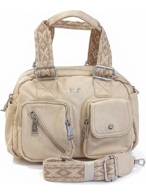 571 Collections Ithal Yıkama Deri Omuz Çantası