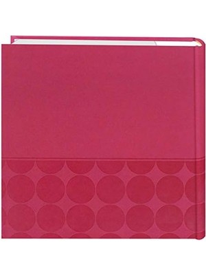 Aesco Kabartmalı 2'li Fotoğraf Albümü 10 cm x 15 cm 200 Cep-Pembe Daireler