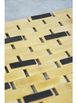 Aesco Premium Serisi 40X60 cm Doğal Bambu Banyo Paspası