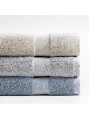 Aesco Pamuklu 50X90-70X140 cm 2'li Banyo Takım Havlu Seti Çeyizlik Bej