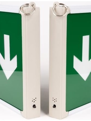 Aesco 3W Çıkış-Exit LED Armatür - 2 Adet (Aşağı) Hs 4601