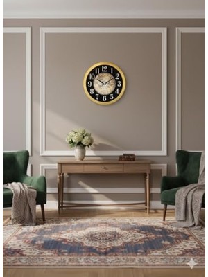 Aesco Galaxy Premium Serisi Dünya Haritası Kadranlı Duvar Saati 35 cm