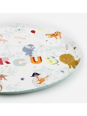 Aesco - Circus Dinner Plates - Sirk Tabaklar (L) (X8)