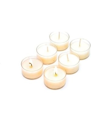 Aesco 6'lı Yasemin Sandal Kokulu Bitkisel Tealıght Mum Seti