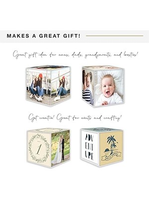 Aesco Mcs Kunststoff 6- Foto Cube, Klar, Set 4