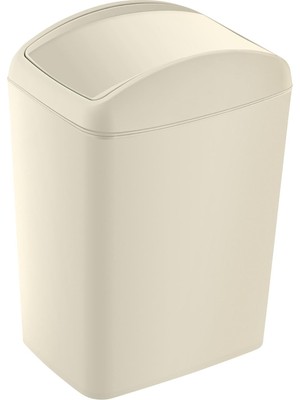 Aesco Soft Çöp Kutusu Döner Kapak 20 Lt Latte
