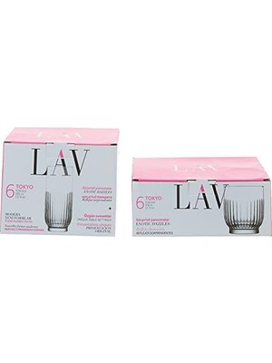 Aesco Lav, Tokyo 12'li Bardak Seti, 8692952211317, Şeffaf