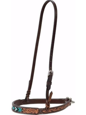 Aesco Turquoise Cross Turkuaz Boncuklu Burun Bandı Koyu Yağ, 1