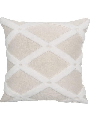 Aesco Hamur Kırlent 43X43 cm Ekru