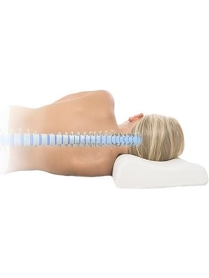 Aesco Visco Ortopedik Çocuk Boyun Yastığı Bebek Yastığı Hipoalerjenik Nefes Alabilir