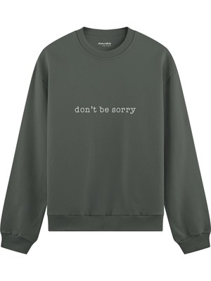 The Lucid Lab Don't Be Sorry   Oversize Sweatshirt - Antrasit