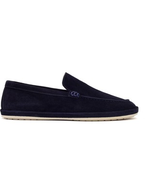 Derimod Erkek Lacivert Süet Deri Loafer 26SFD612310