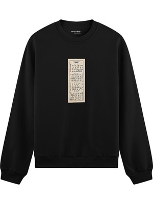 The Lucid Lab Avatar The Last Airbender Bending Scrolls Oversize Sweatshirt - Siyah